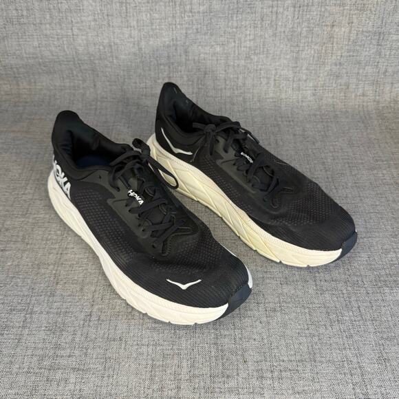 HOKA Arahi 7 Wide Black White Mens Running Shoes Size 12.5 2E 1147870-BWHT main image 4
